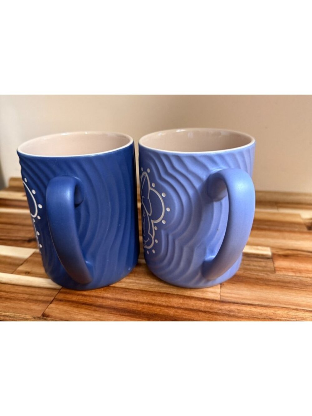 Disney Parks Mickey Minnie Mouse Coffee Mug Because I’m Happy Vibrations - Picture 2 of 8